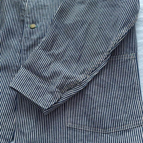 RARE Vintage Oshkosh B’Gosh Adult Size 44R Train Engineer Conductor Work Jacket - Picture 5 of 11